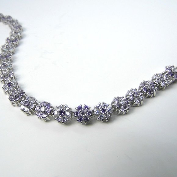 Sterling Silver Flower Bracelet 16gr - Picture 9 of 9